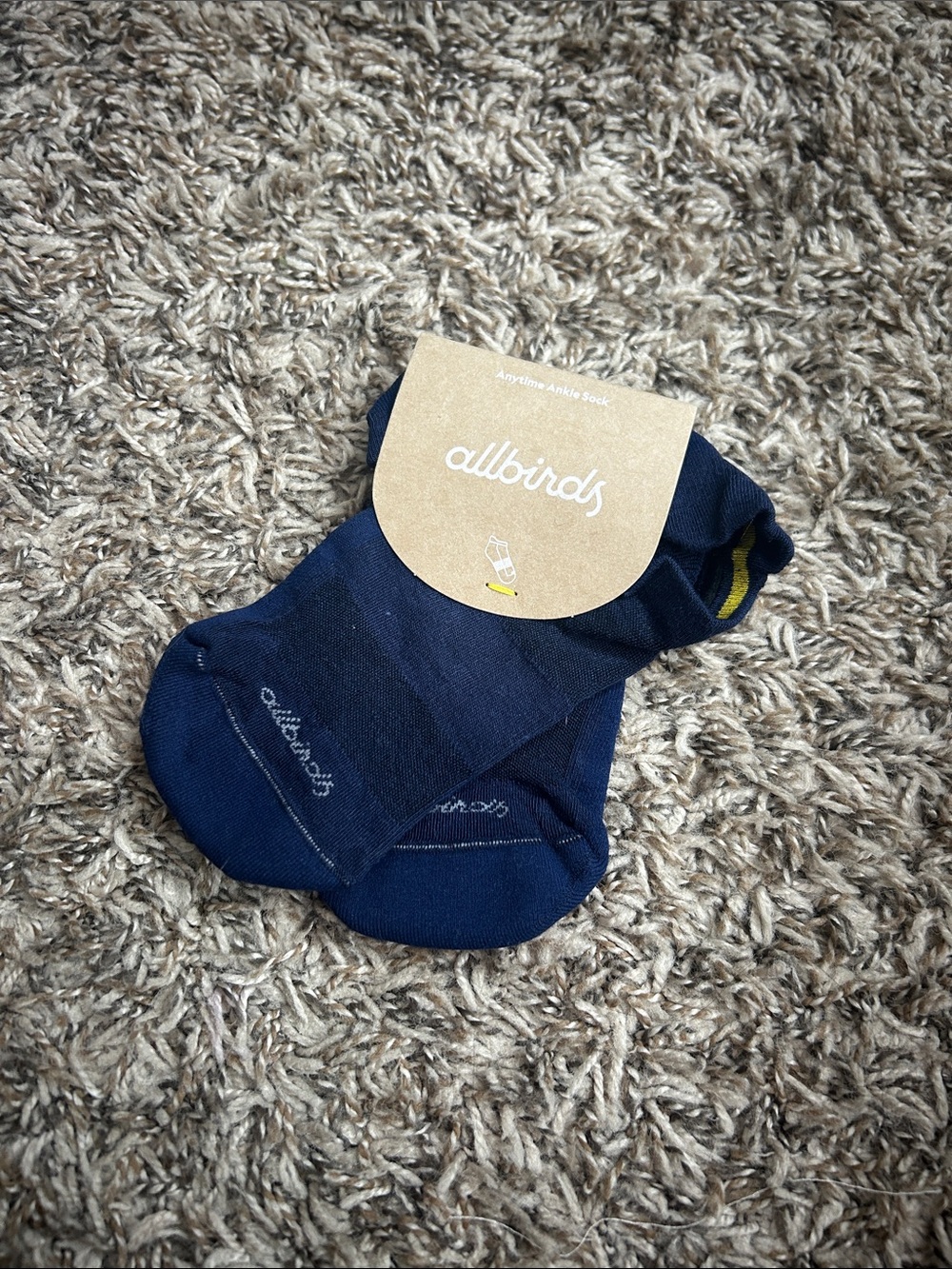 Allbirds Anytime Ankle Sock Deep Navy NWT Unisex M